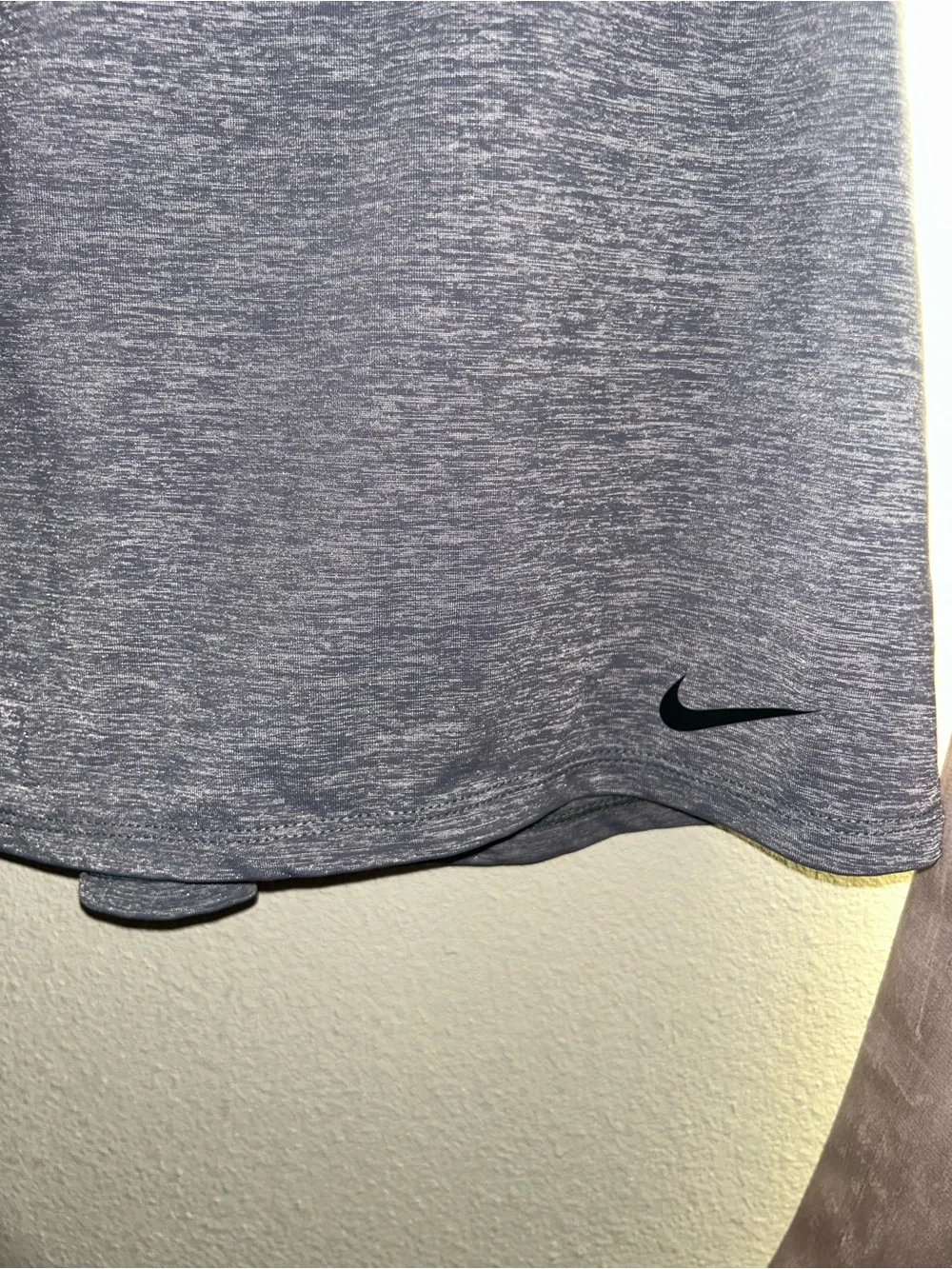 Nike Women's Light Heather Gray Strappy Tank